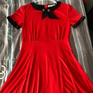 Red Aline dress
